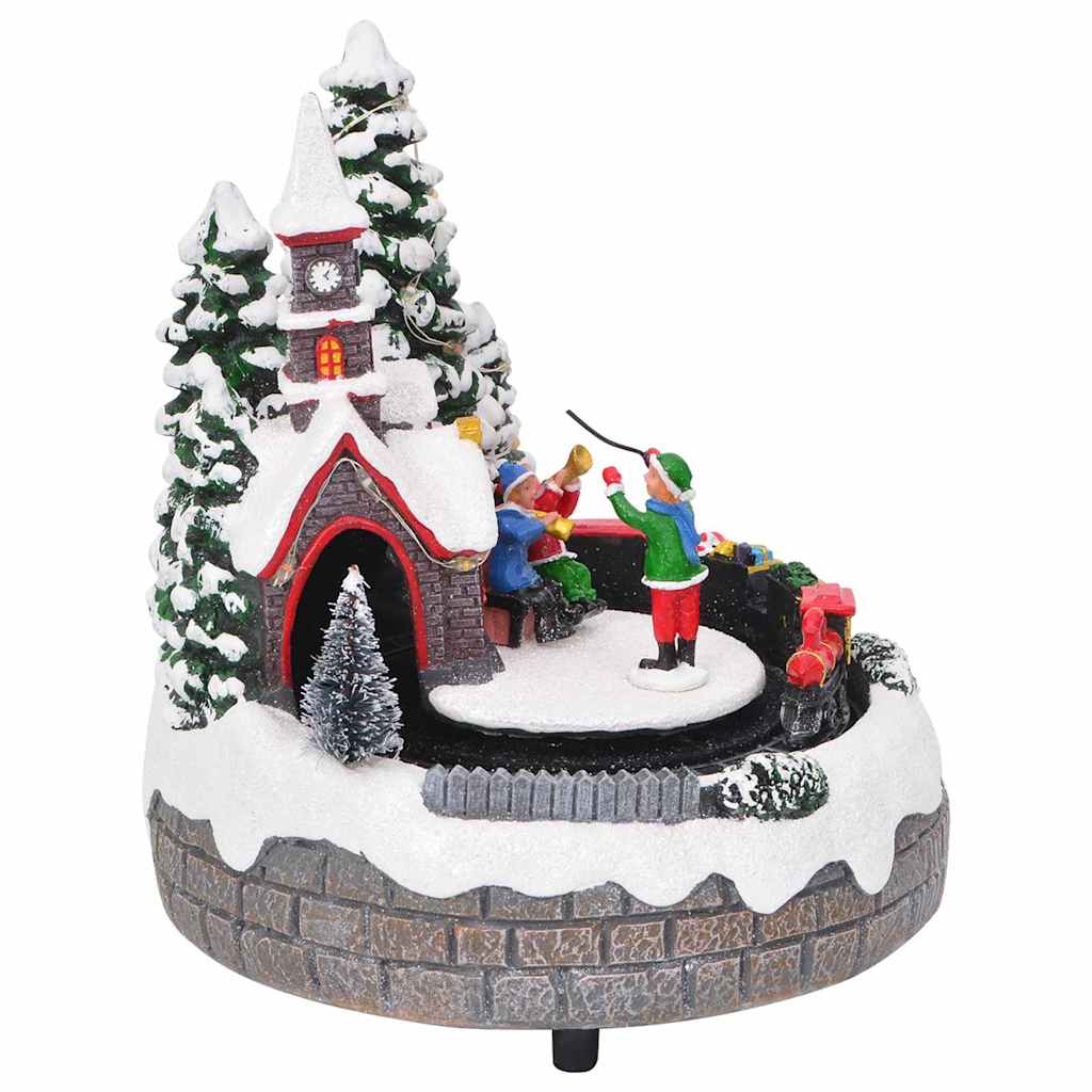 Tavolo di Natale 16 x 16 x 19 cm Resina Multicolore