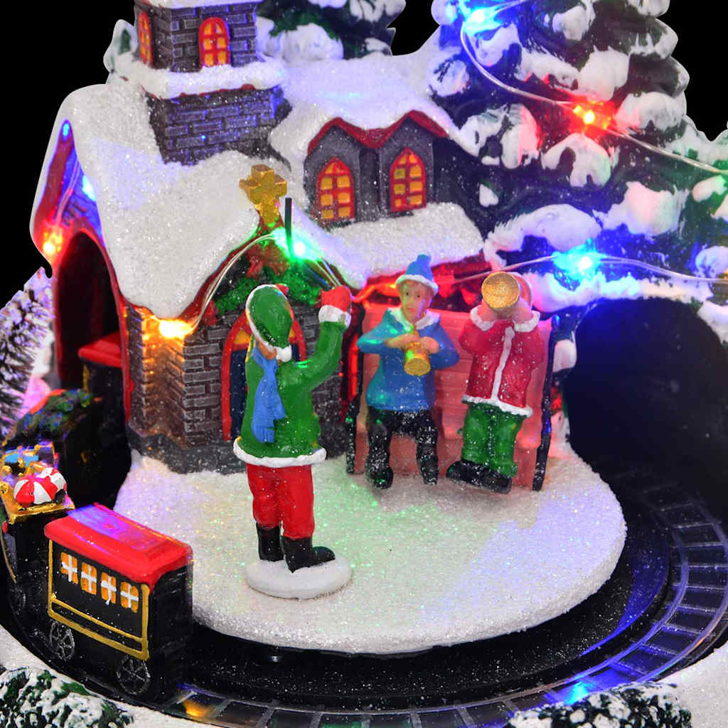 Tavolo di Natale 16 x 16 x 19 cm Resina Multicolore