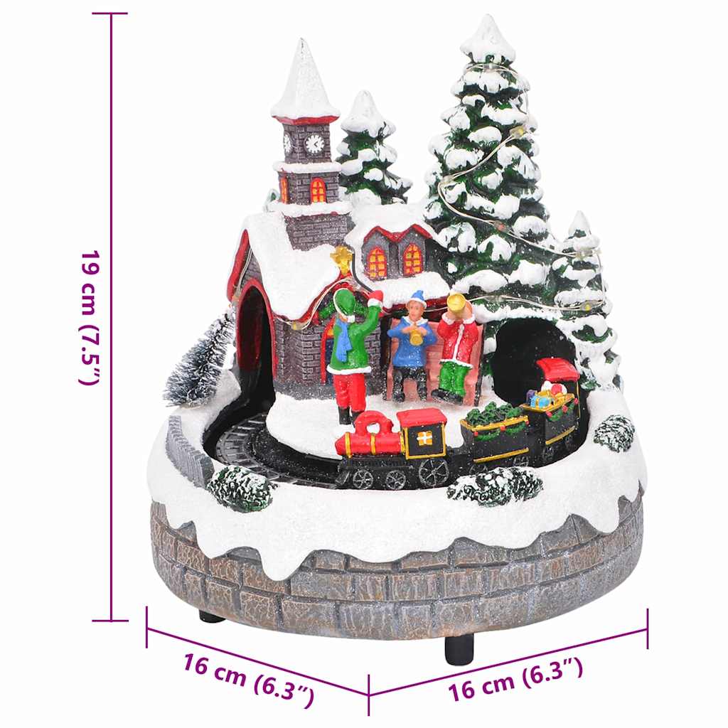 Tavolo di Natale 16 x 16 x 19 cm Resina Multicolore