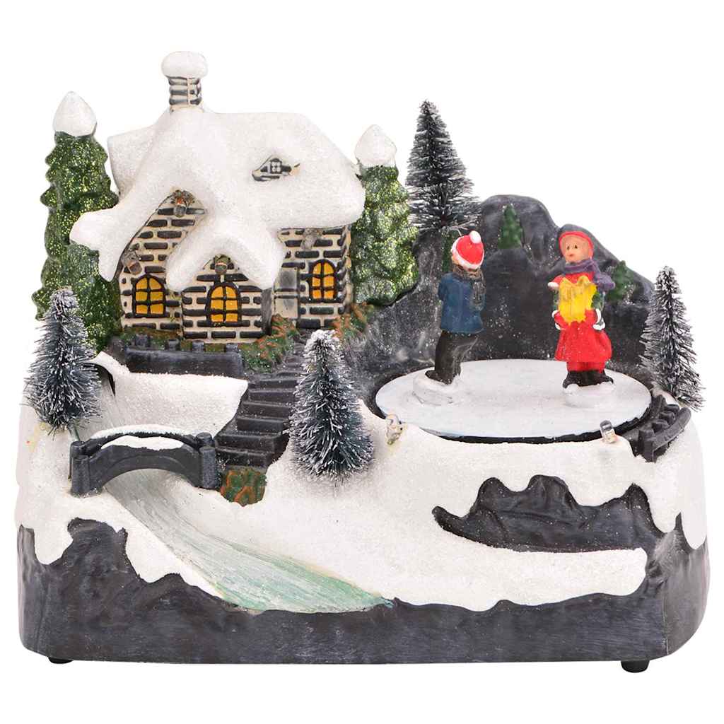 Mini Villaggio di Natale 16 x 11,5 x 13 cm Plastica Multicolore