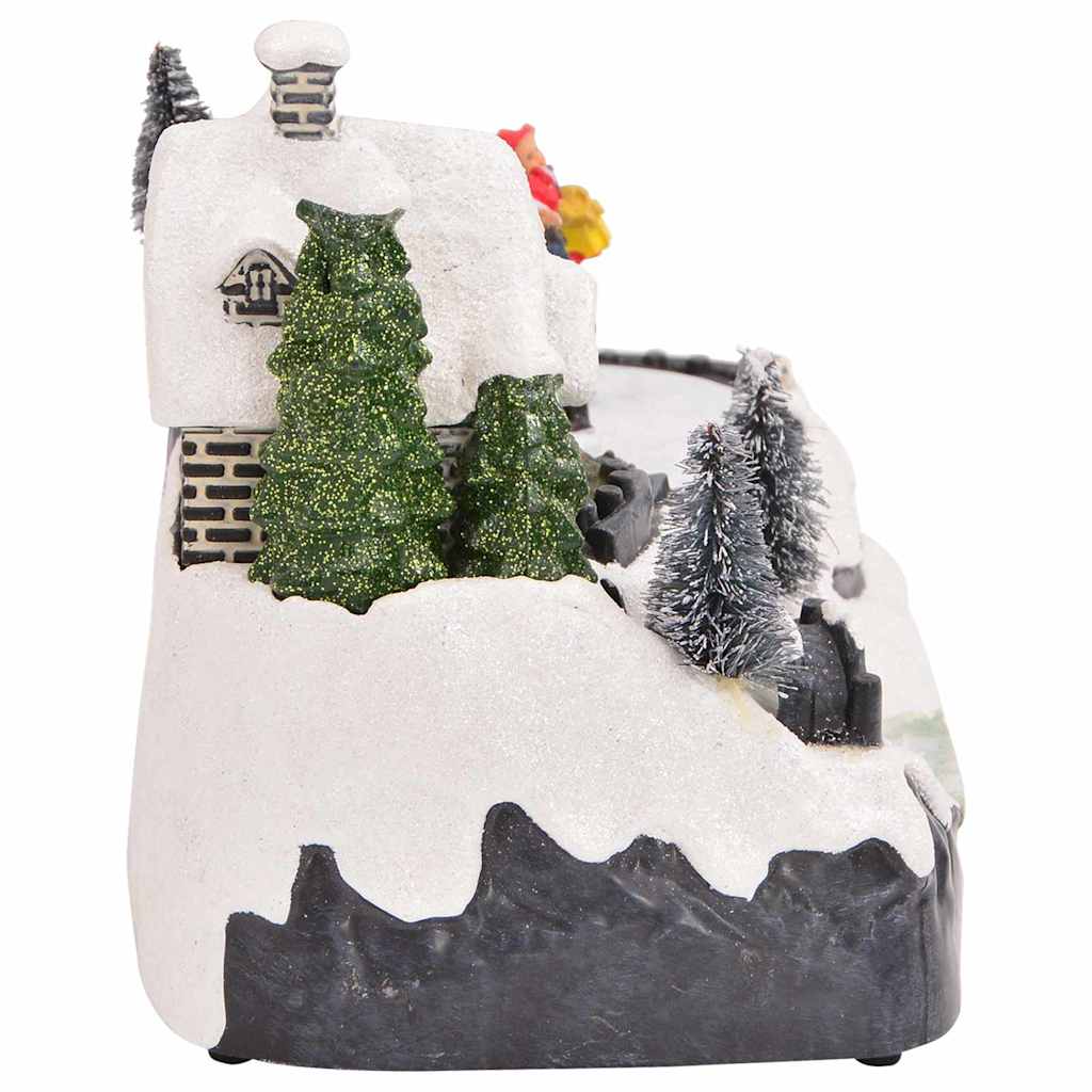 Mini Villaggio di Natale 16 x 11,5 x 13 cm Plastica Multicolore