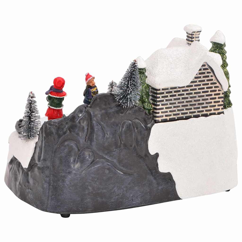 Mini Villaggio di Natale 16 x 11,5 x 13 cm Plastica Multicolore