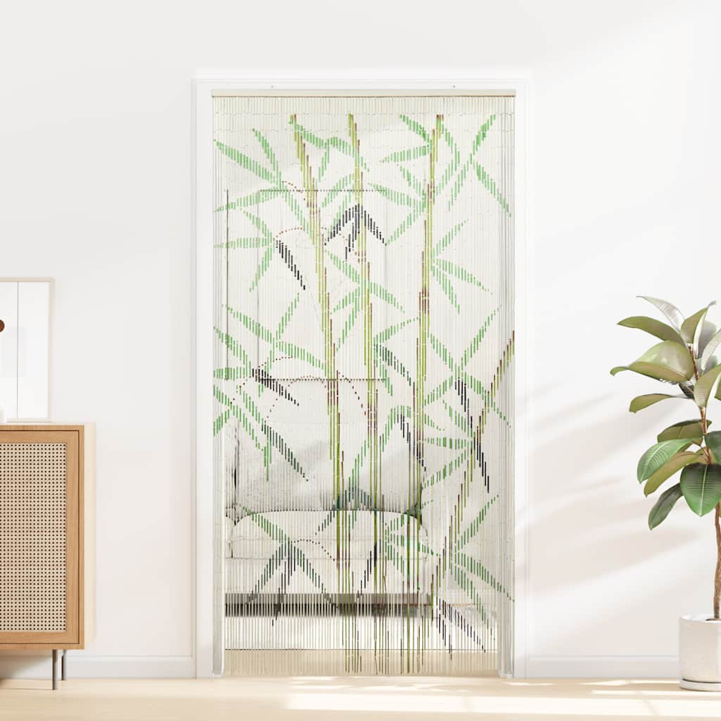 Tenda Antimosche per Porte Stampa Bambù 100x220 cm Bambù