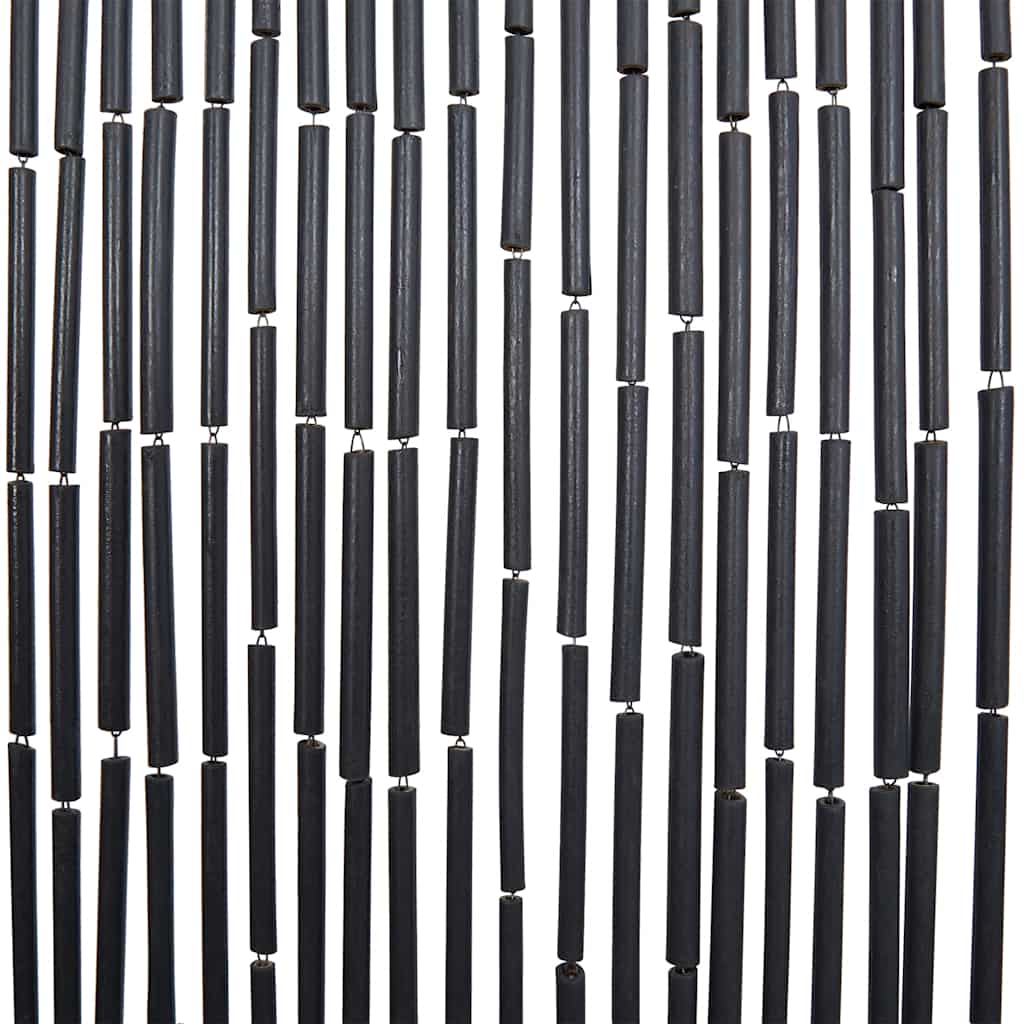 Tenda Antimosche per Porte Grigio Scuro 120x220 cm Bambù
