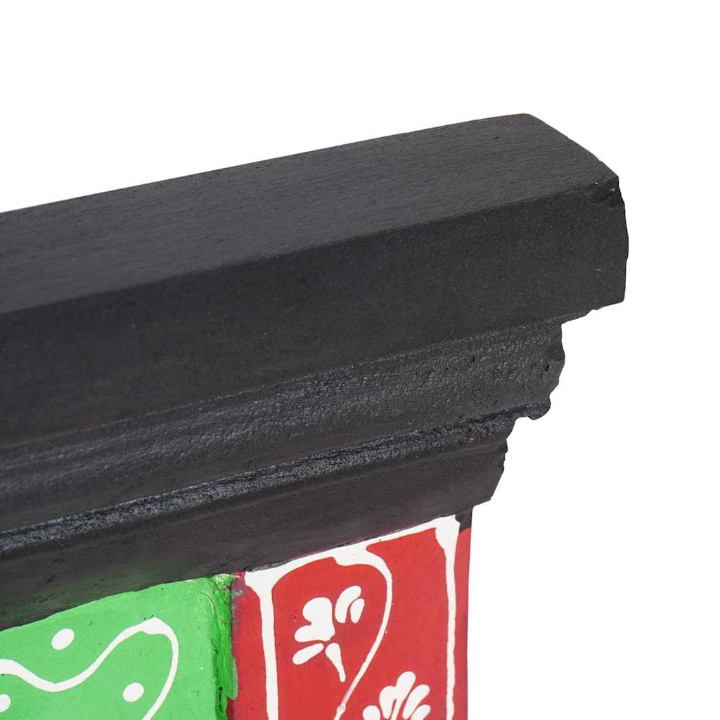 Appendiabiti Nero 80 x 25 x 2 cm Legno di mango massello