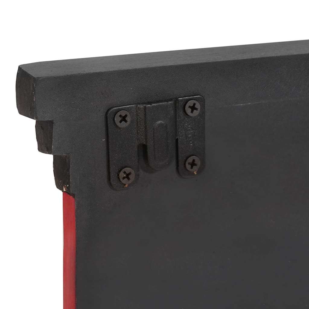Appendiabiti Nero 80 x 25 x 2 cm Legno di mango massello