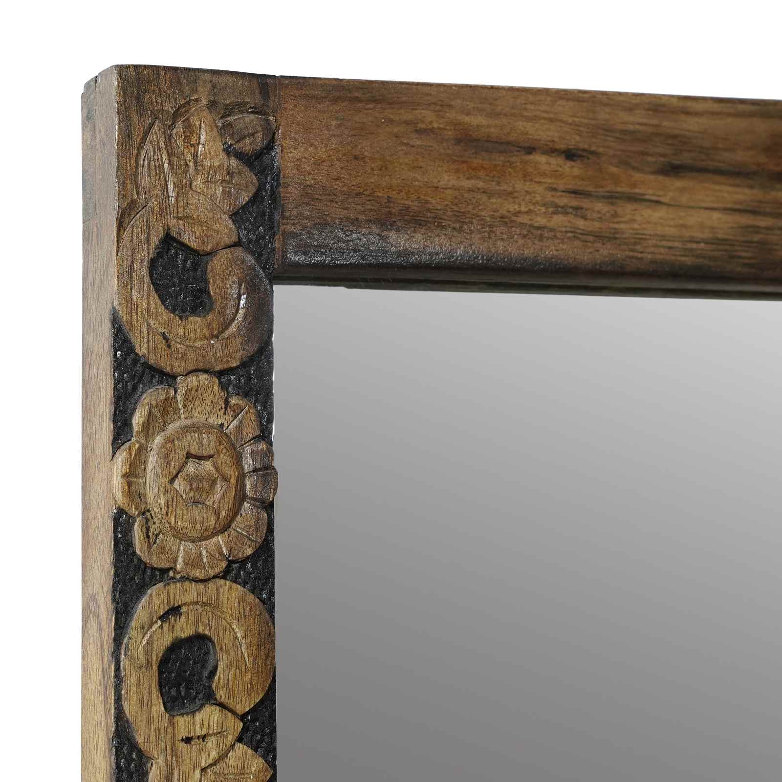 specchio da parete Marrone Noce 70 x 50 cm Rettangolare