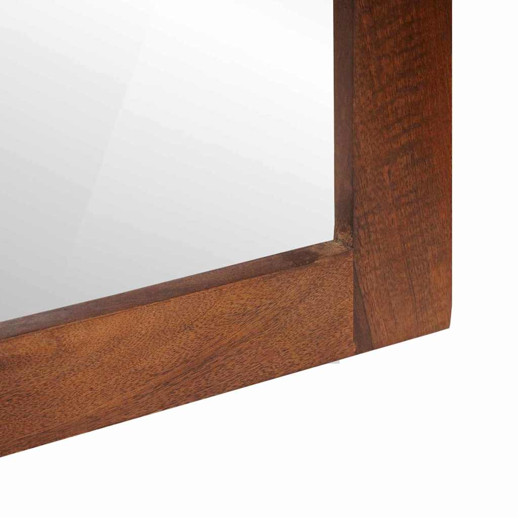 Specchio Rettangolare Marrone e Argento 50 x 2,5 x 70 cm