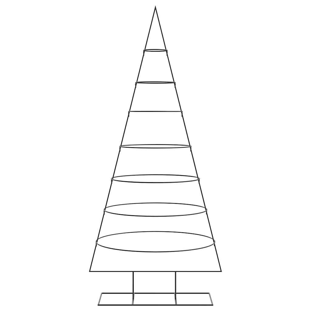 Albero di Natale Decorativo in Metallo Nero 210 cm