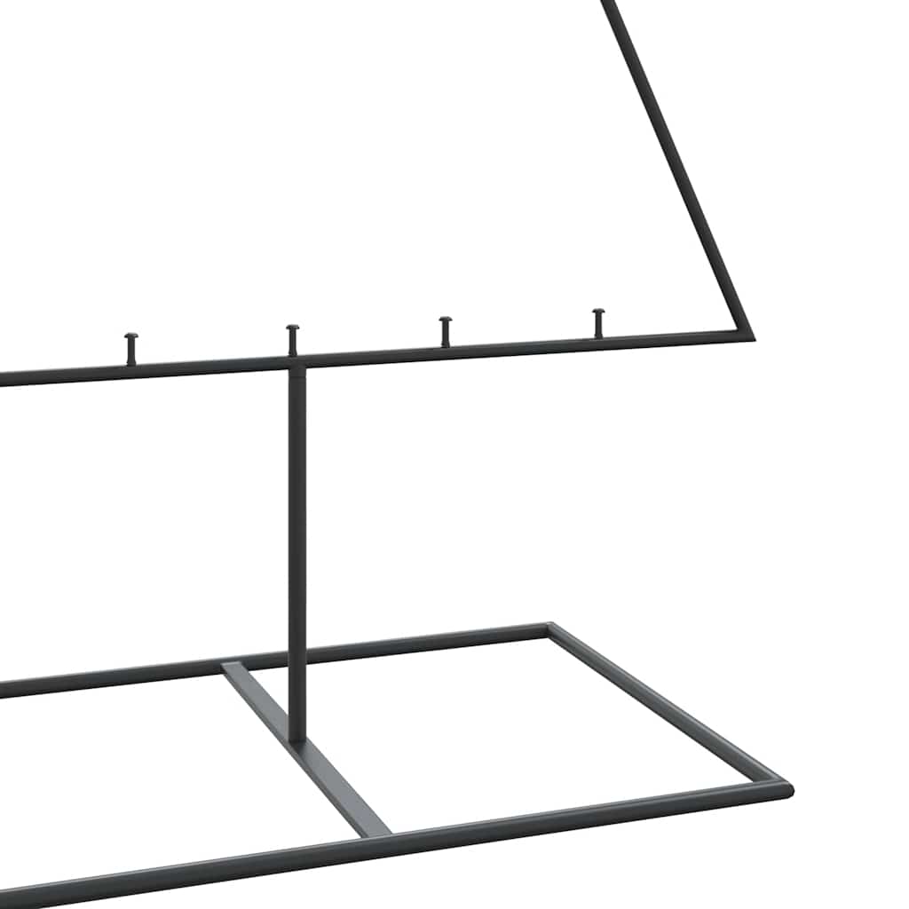 Albero di Natale Decorativo in Metallo Nero 180 cm
