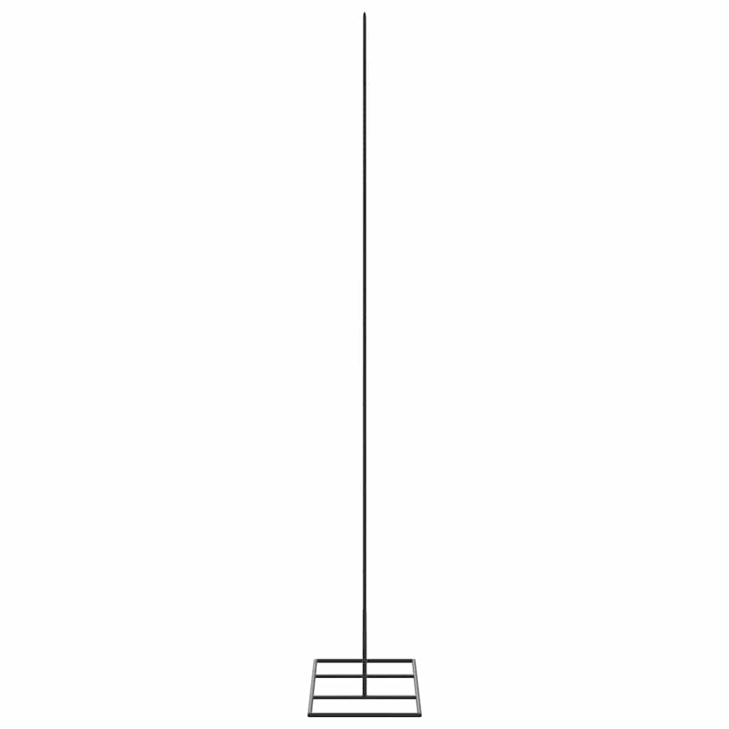 Albero di Natale Decorativo in Metallo Nero 150 cm