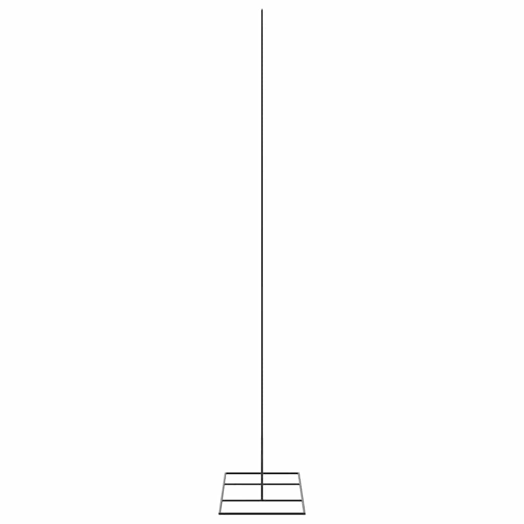 Albero di Natale Decorativo in Metallo Nero 180 cm