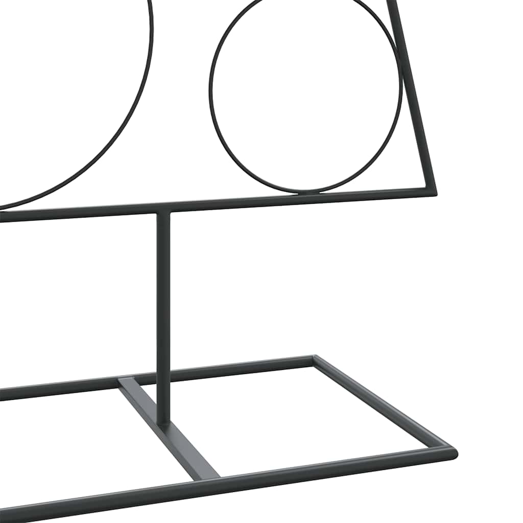 Albero di Natale Decorativo in Metallo Nero 150 cm