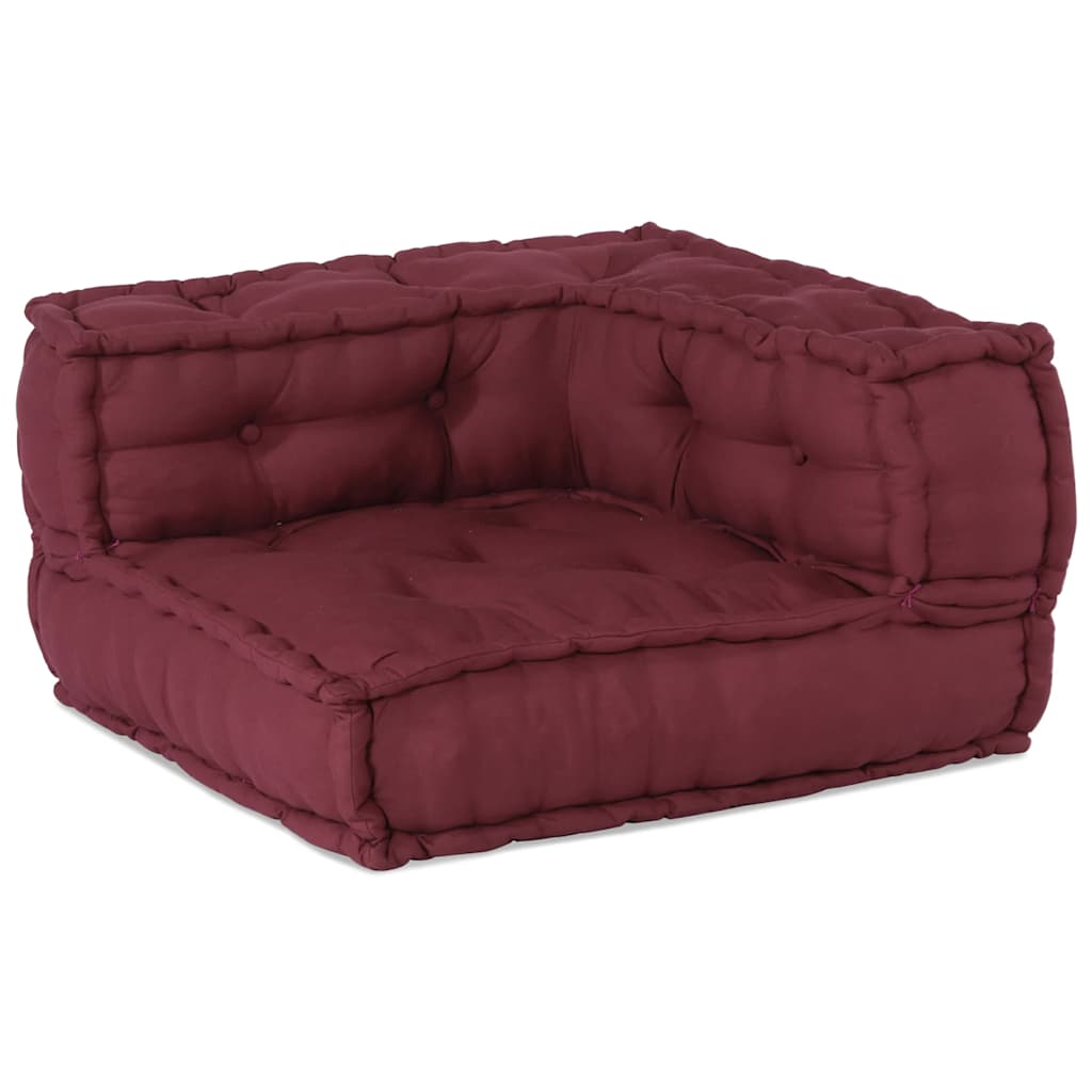Divano Modulare a 2 Posti Marrone Rossiccio 140x70x36 in Tessuto