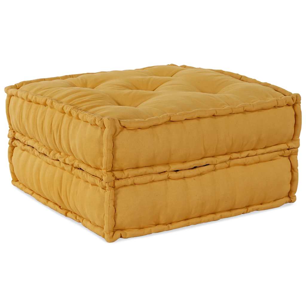 Divano Componibile Giallo 70x70x36 in Tessuto