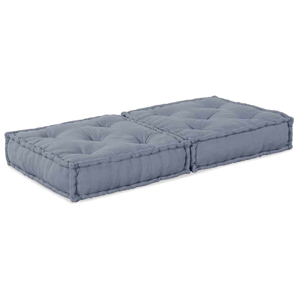 Unità di Divano Modulare Tessuto Grigio 70 x 70 x 36 cm