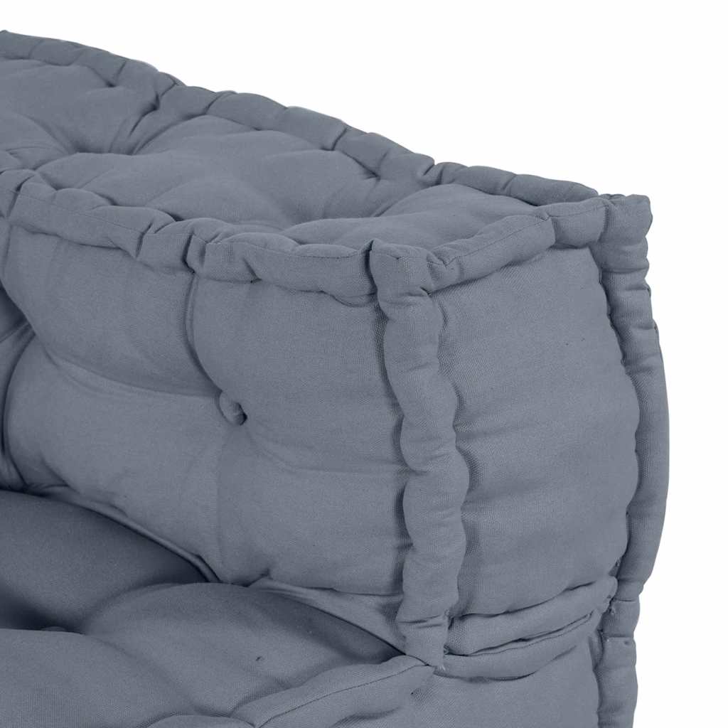 Unità di Divano Modulare 3 pz Tessuto Grigio 140 x 70 x 36 cm