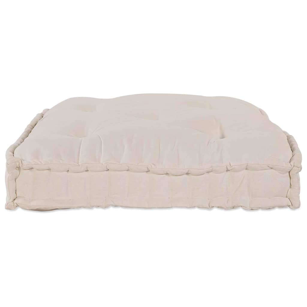 Cuscino per Divano Pallet Crema 120 x 80 x 12 cm Tessuto
