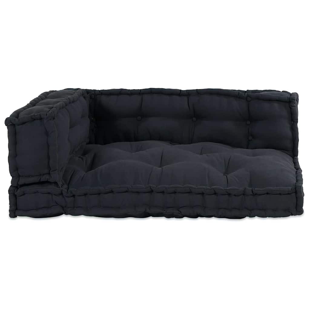 Cuscino per Divano Pallet 3 pz Tessuto Antracite