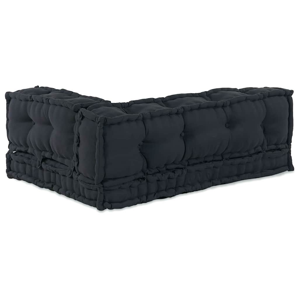 Cuscino per Divano Pallet 3 pz Tessuto Antracite