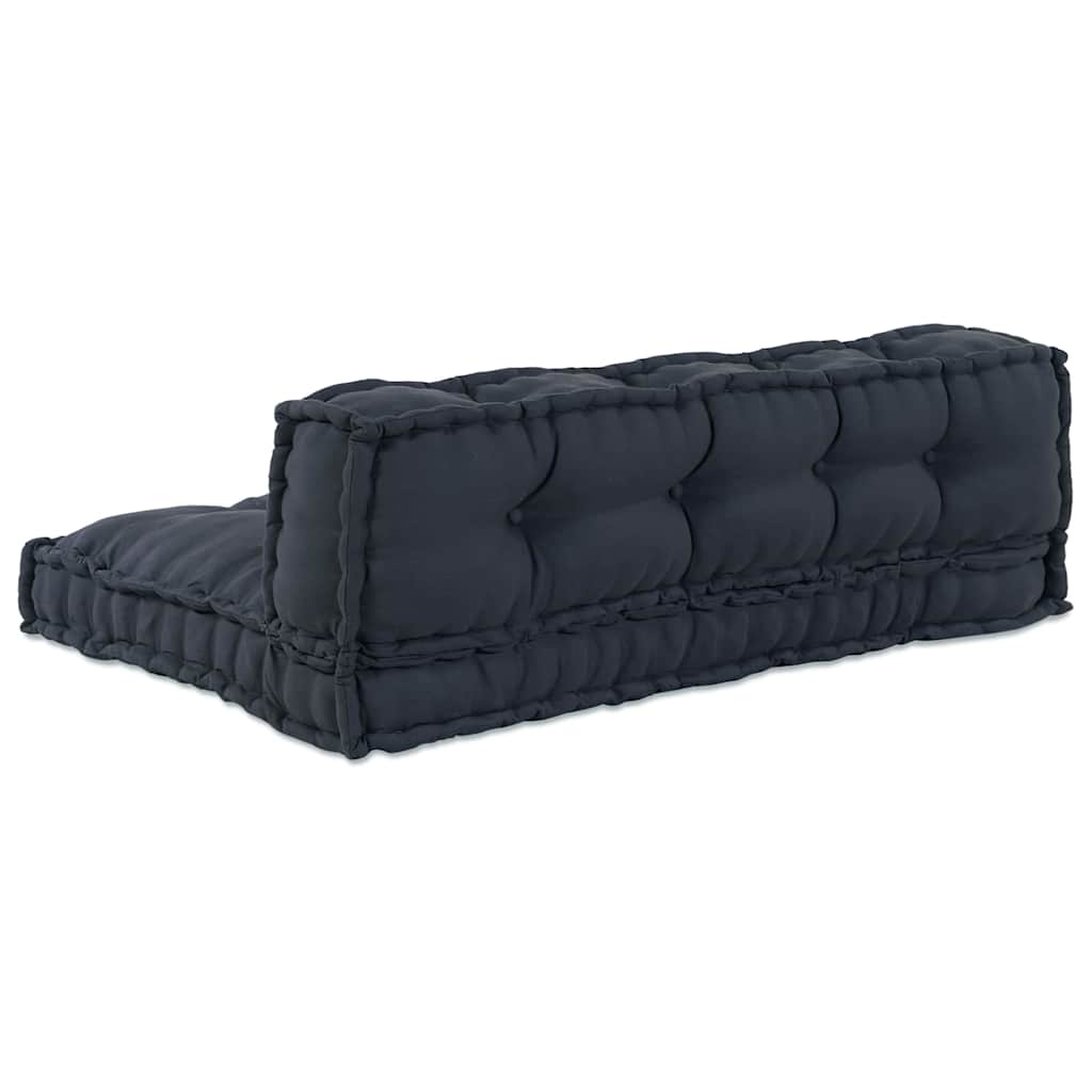Cuscino per Divano Pallet 2 pz Tessuto Antracite