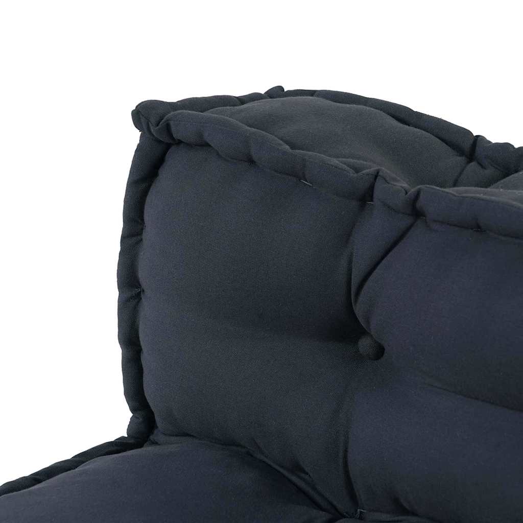 Cuscino per Divano Pallet 2 pz Tessuto Antracite