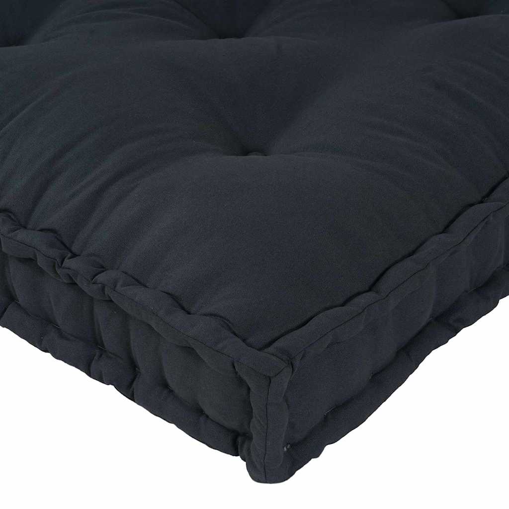 Cuscino per Divano Pallet Antracite 120 x 80 x 12 cm Tessuto