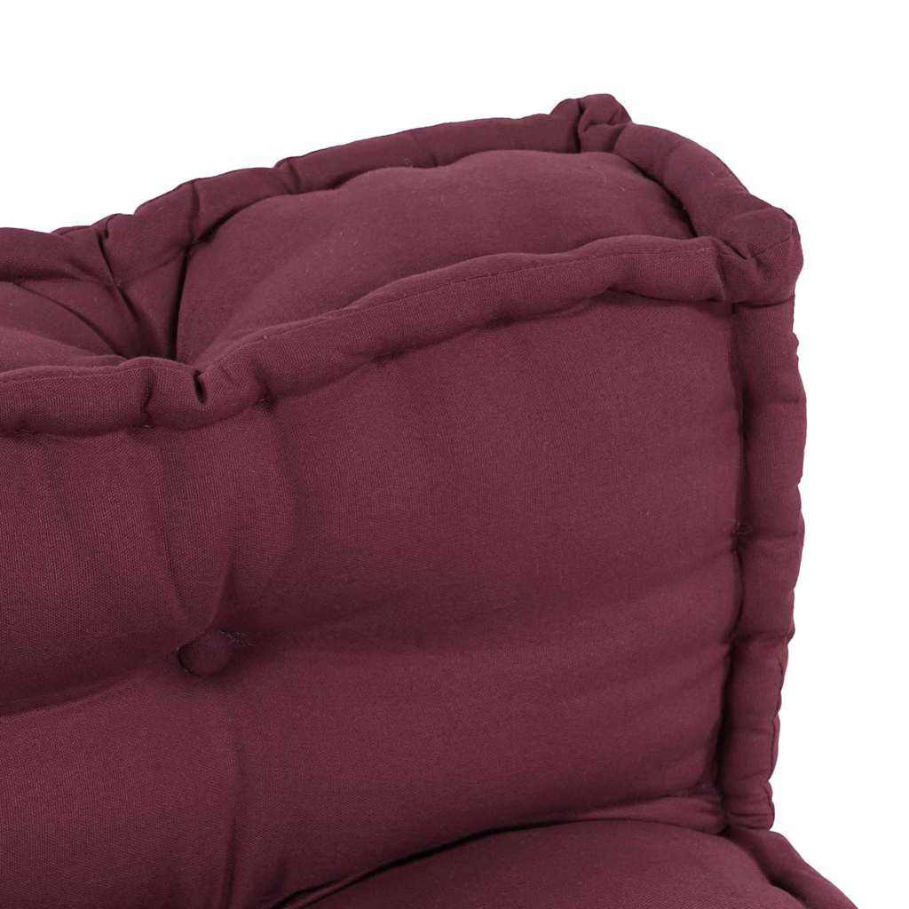Cuscino per Divano Pallet 2 pz Tessuto Bordeaux