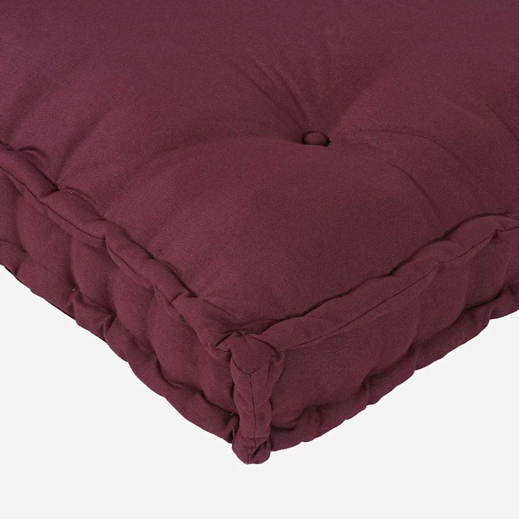 Cuscino per Divano Pallet 2 pz Tessuto Bordeaux