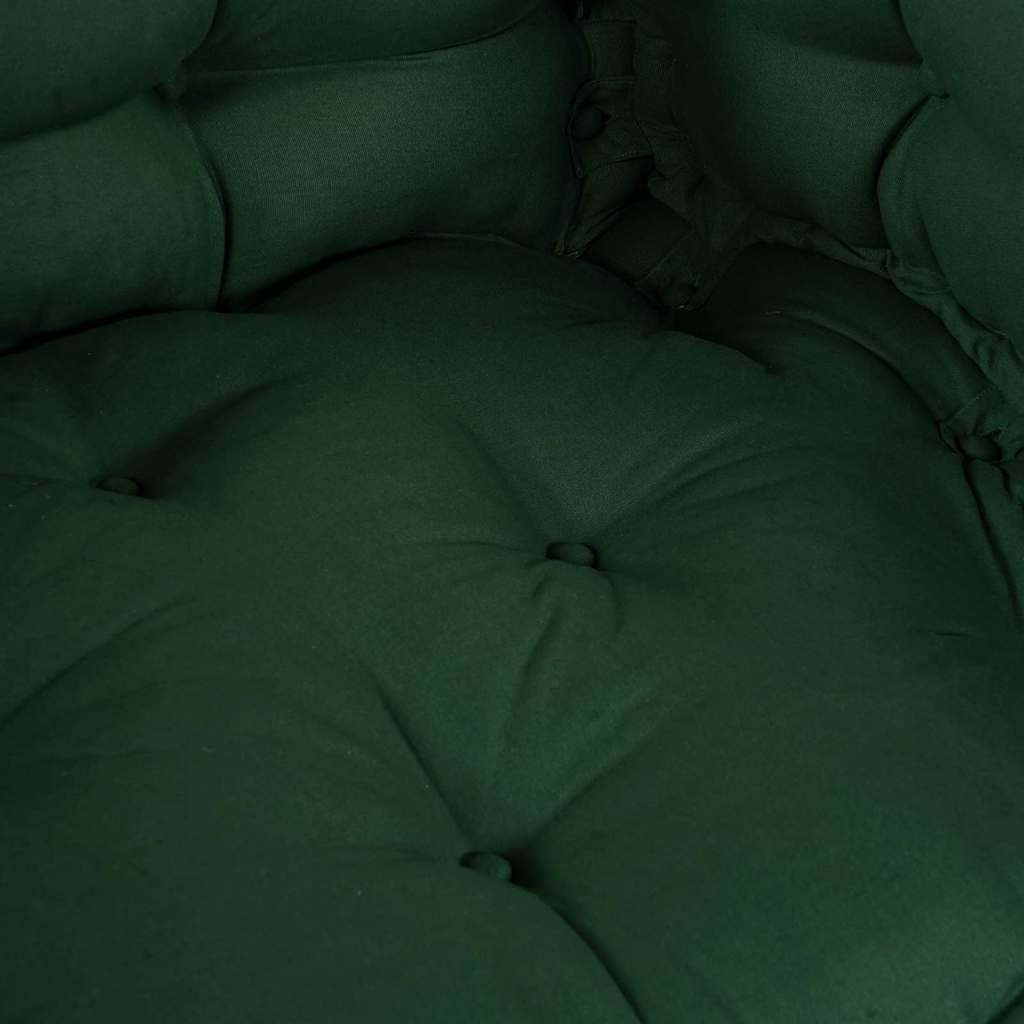Cuscino per Divano Pallet 3 pz Tessuto Verde 120 x 80 x 38 cm
