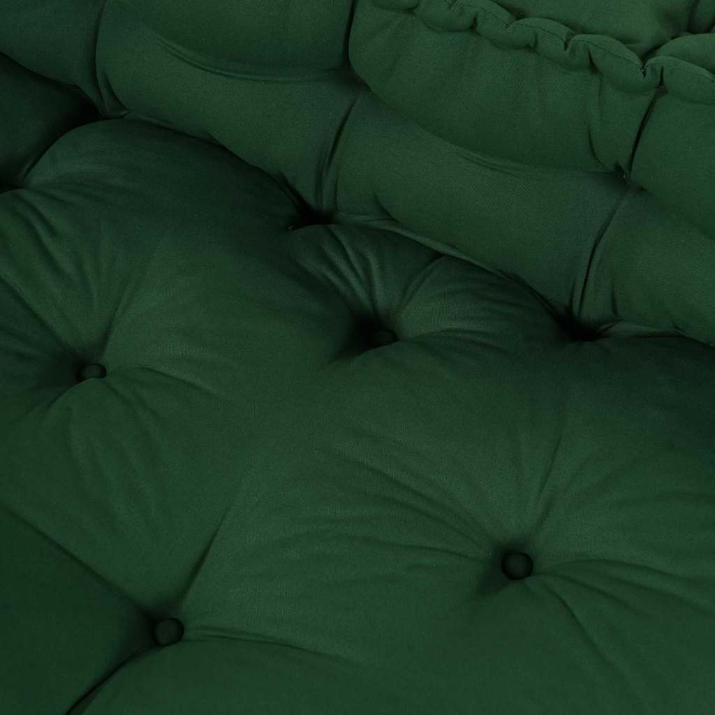 Cuscino per Divano Pallet 2 pz Tessuto Verde 120 x 80 x 38 cm