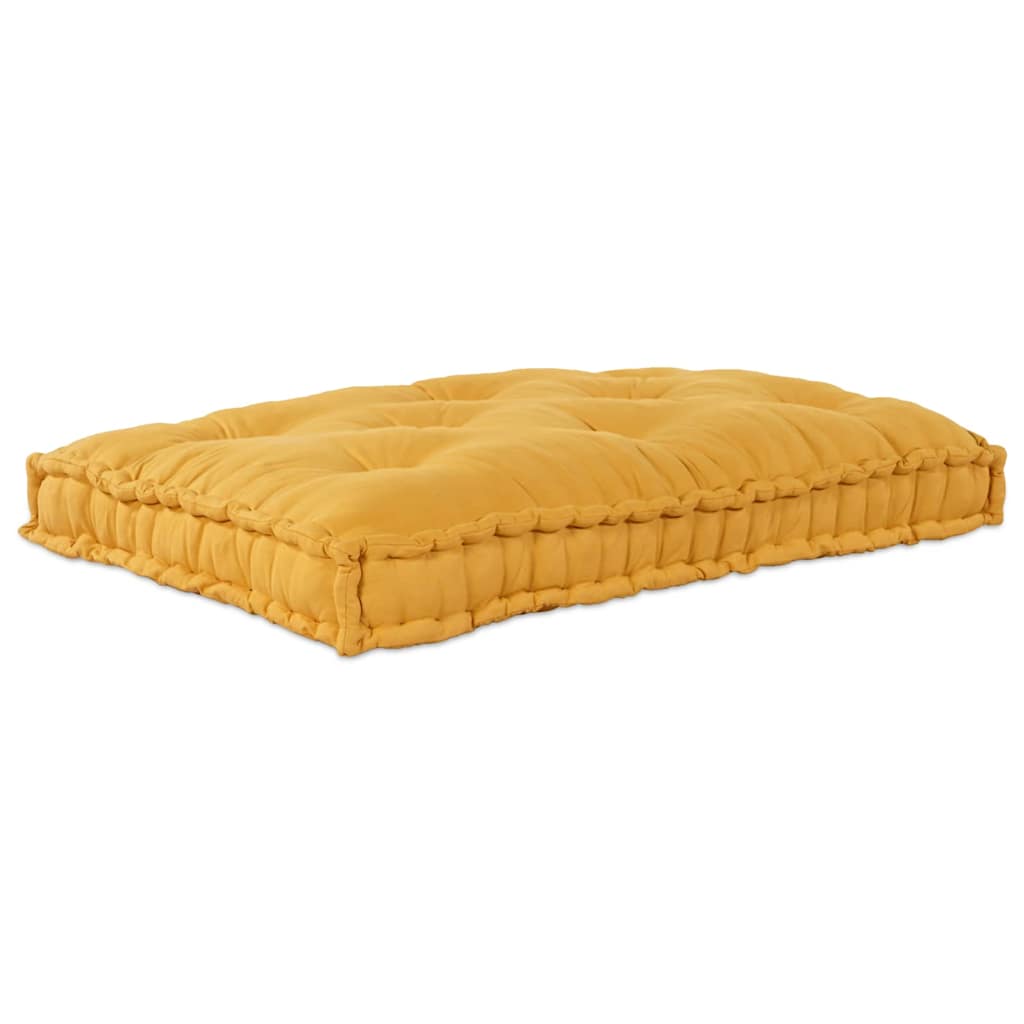 Cuscino per Divano Pallet Giallo 120 x 80 x 12 cm Tessuto