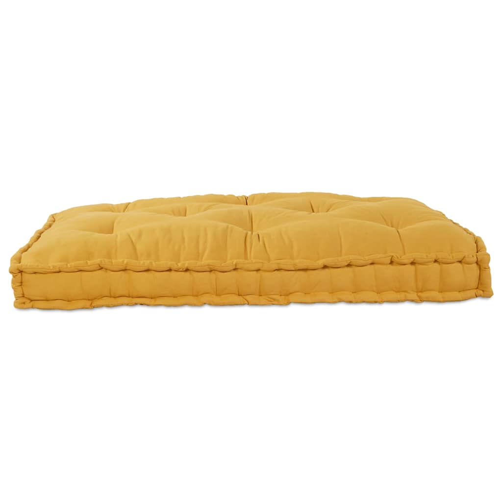 Cuscino per Divano Pallet Giallo 120 x 80 x 12 cm Tessuto