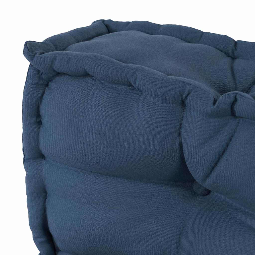 Cuscino per Divano Pallet 2 pz Tessuto Indaco 120 x 80 x 38 cm
