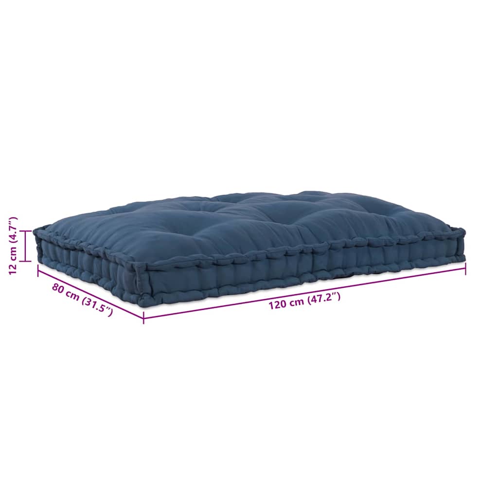 Cuscino per Divano Pallet Indaco 120 x 80 x 12 cm Tessuto