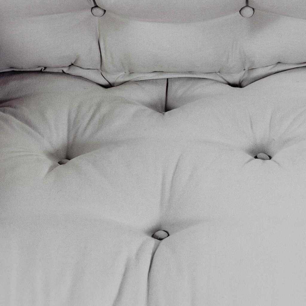 Cuscino per Divano Pallet 3 pz Tessuto Grigio 120 x 80 x 38 cm