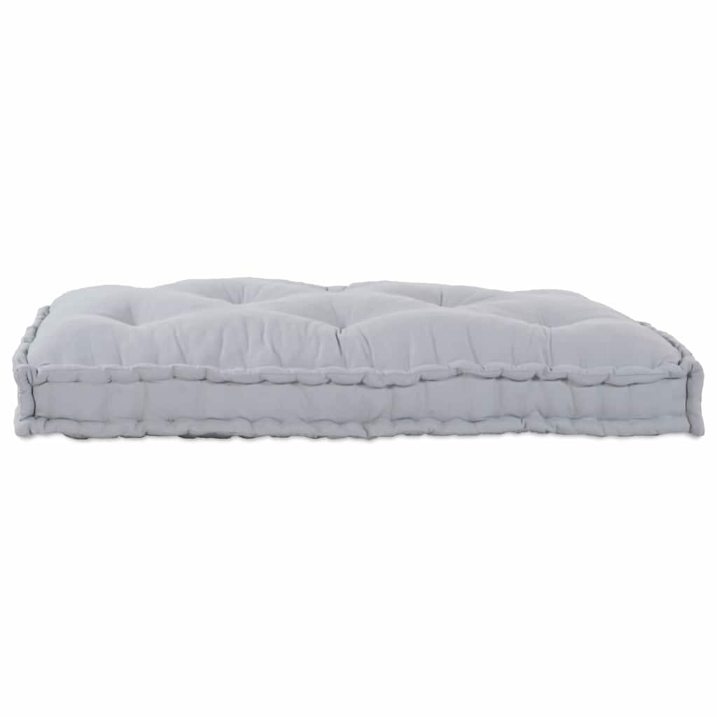 Cuscino per Divano Pallet Grigio 120 x 80 x 12 cm Tessuto