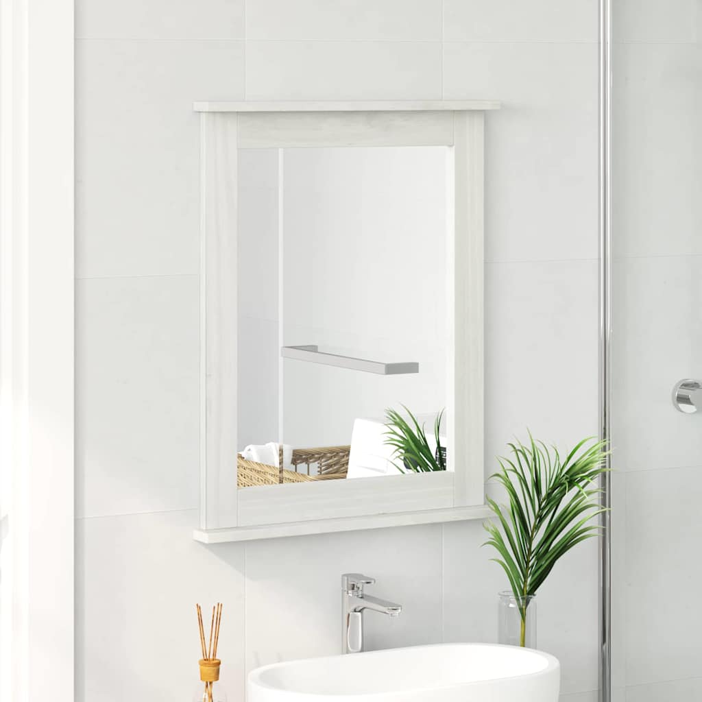 Specchio Rettangolare VIGO Bianco Antico 55,5 x 5 x 70 cm