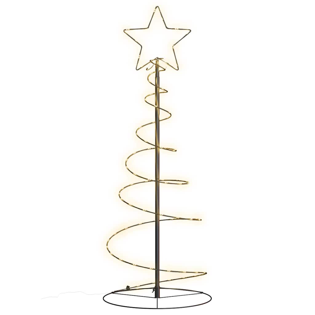 Albero di Natale a LED 80 LED Bianco Caldo 120 cm
