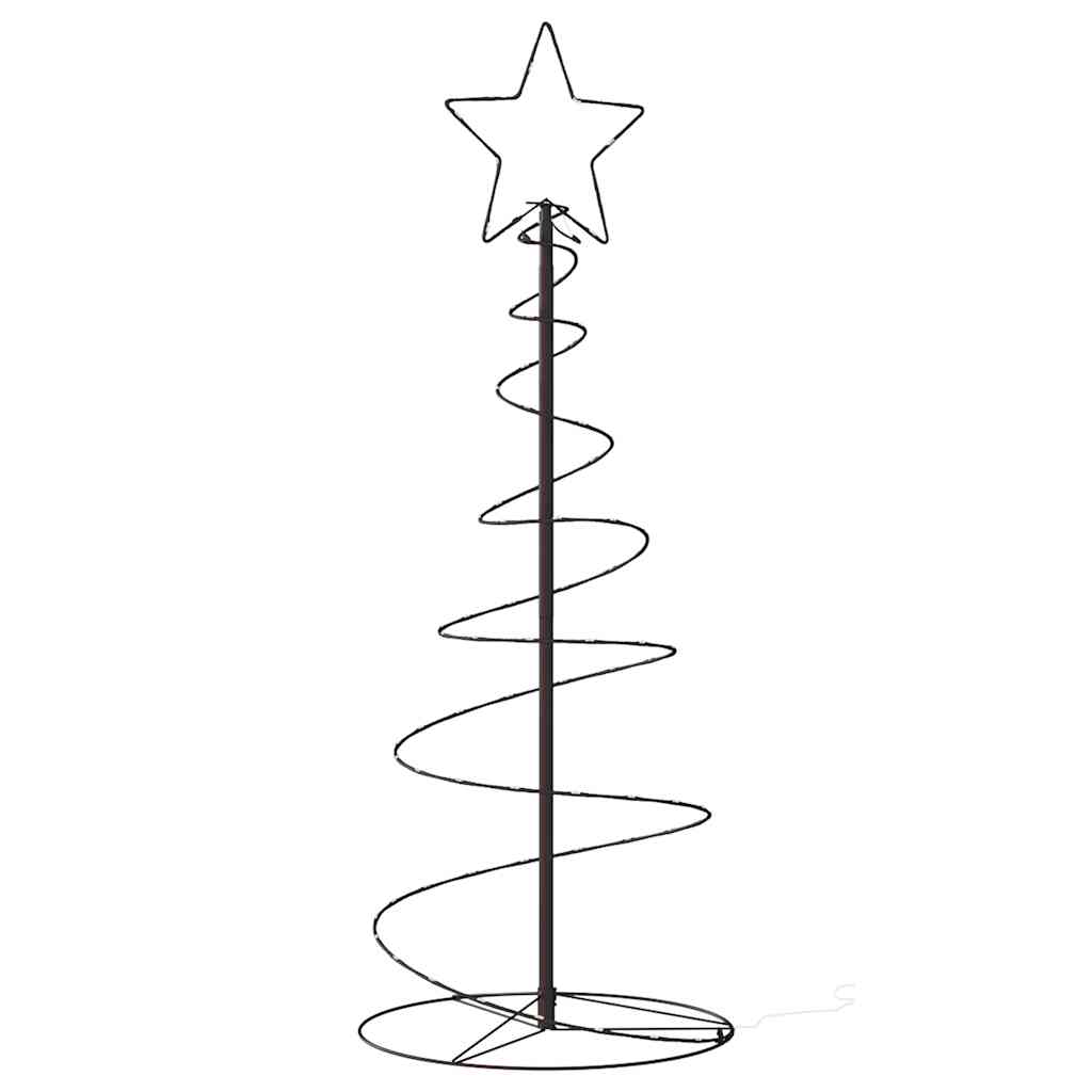 Albero di Natale a LED 80 LED Bianco Caldo 120 cm
