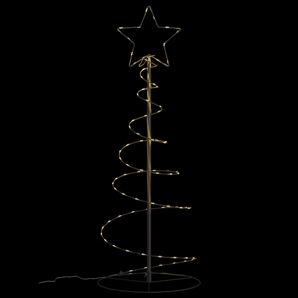 Albero di Natale a LED 80 LED Bianco Caldo 120 cm
