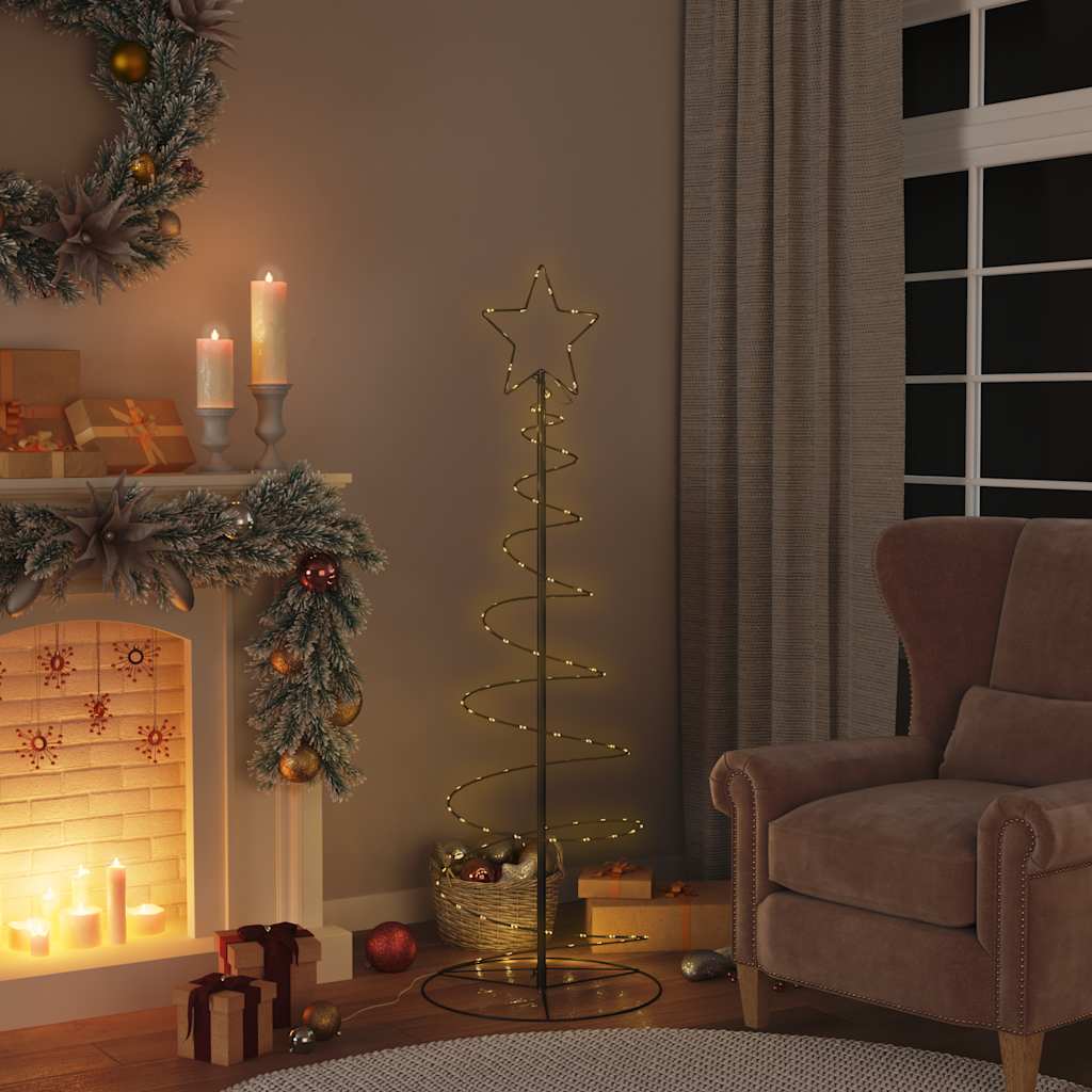 Albero di Natale a LED 100 LED Bianco Caldo 150 cm