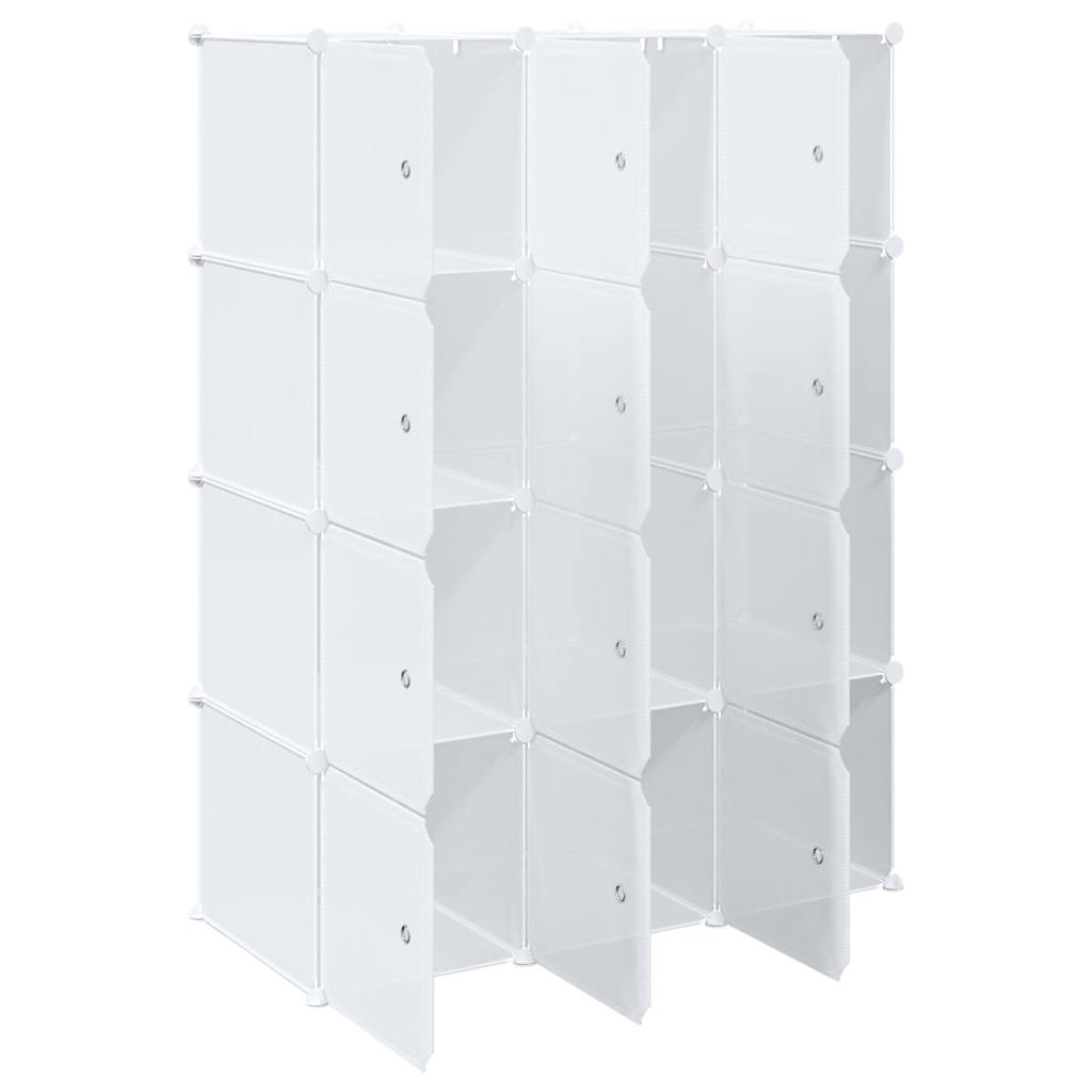 Organizzatore Portaoggetti con 12 Cubi e Aste per Appendere PP