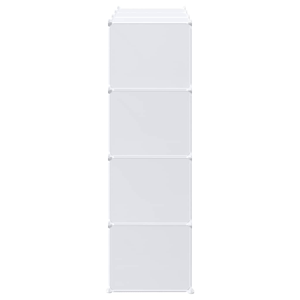 Organizzatore Portaoggetti con 12 Cubi e Aste per Appendere PP