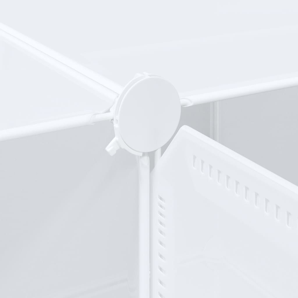Organizzatore Portaoggetti con 12 Cubi e Aste per Appendere PP