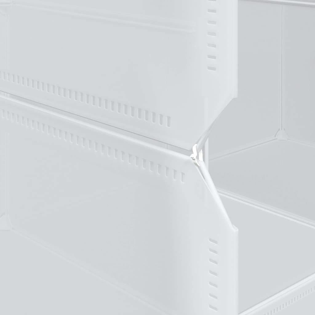 Organizzatore Portaoggetti con 12 Cubi e Aste per Appendere PP