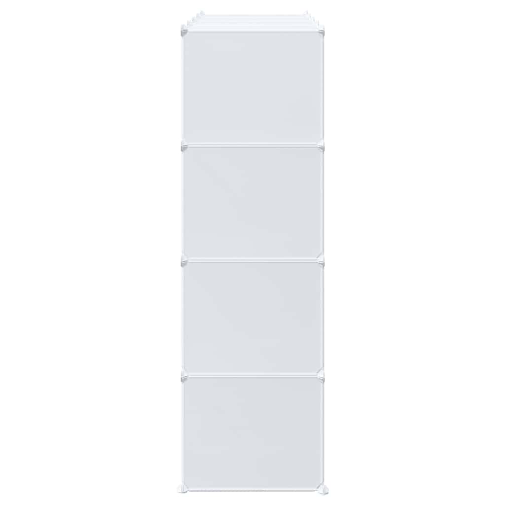 Organizzatore Portaoggetti con 16 Cubi e Aste per Appendere PP