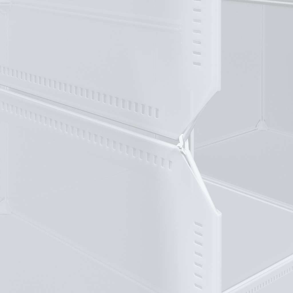 Organizzatore Portaoggetti con 16 Cubi e Aste per Appendere PP