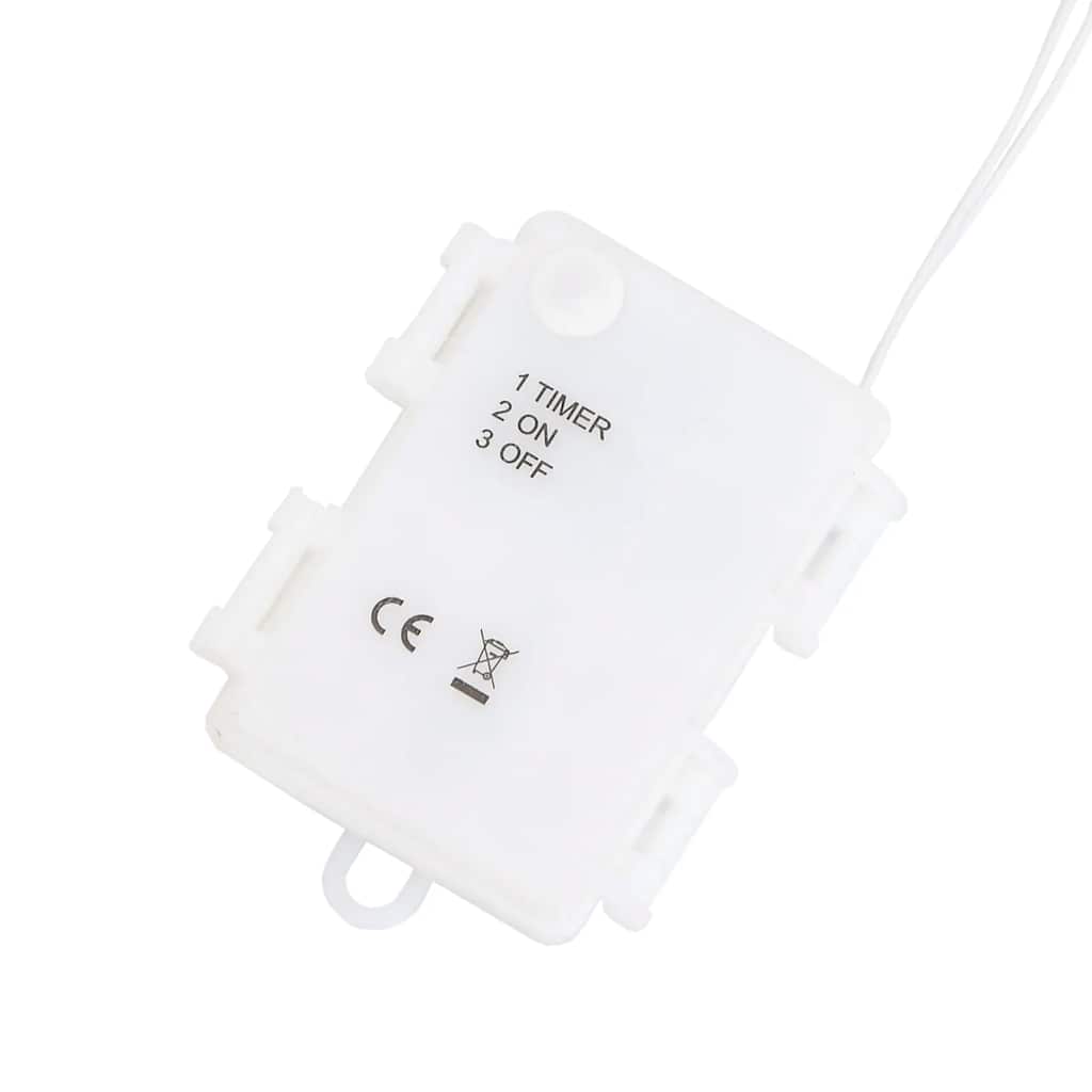 Luci di Natale Stella Silhouette 2 pz 50 LED Bianco Caldo
