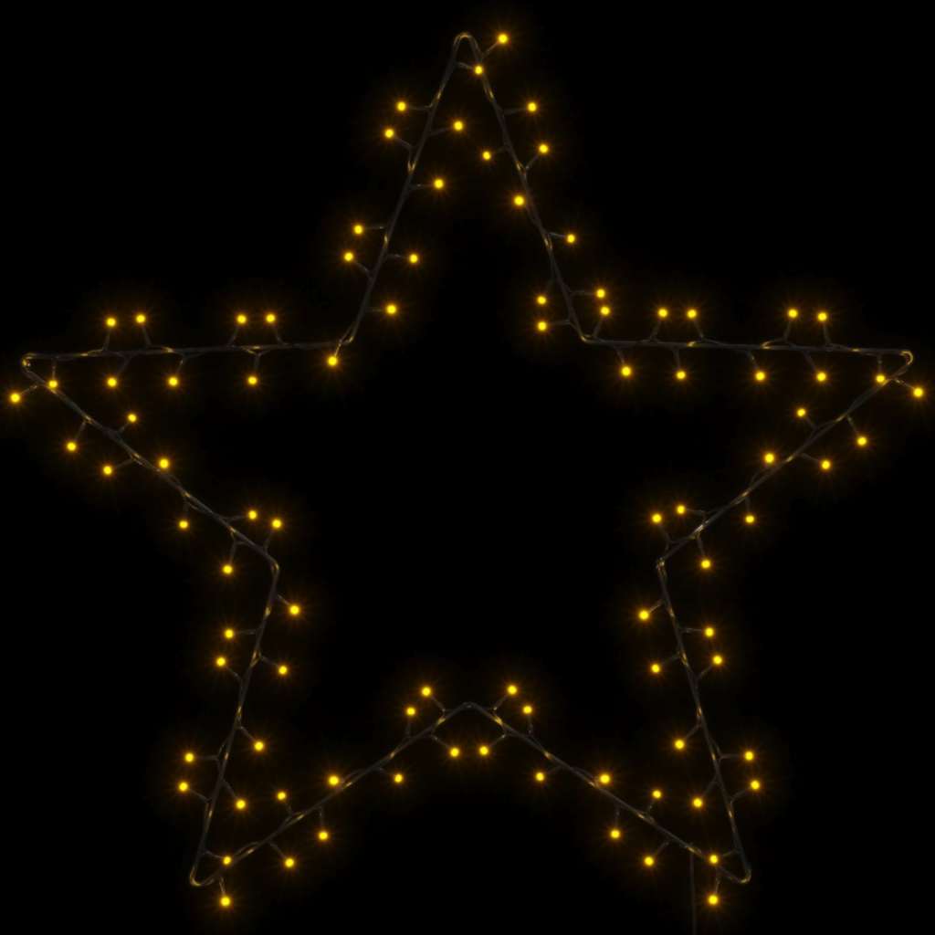 Luci di Natale Stella Silhouette 115 LED Bianco Caldo